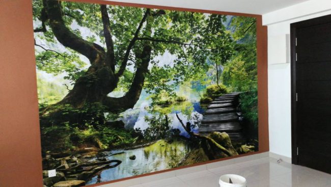 3D wallpaper printing