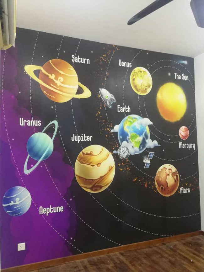 galaxy 3D wallpaper printing