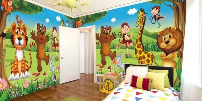 3D wallpaper for walls