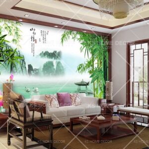 Chinese Water Painting Art Oriental Mural 12116373