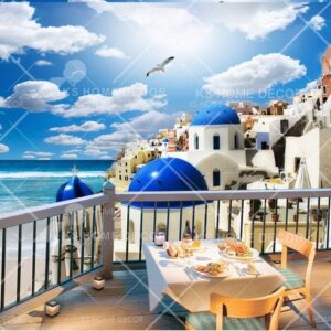 Sea View Santorini View Nature Architectural Mural B12128546