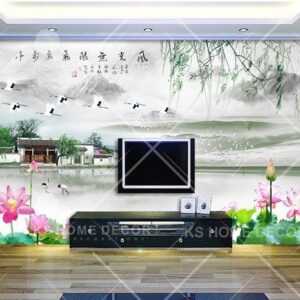 Chinese Water Painting Art Oriental Mural 12201952