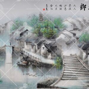 Chinese Water Painting Art Oriental Mural 12507530