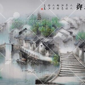 Chinese Water Painting Art Oriental Mural 12507530
