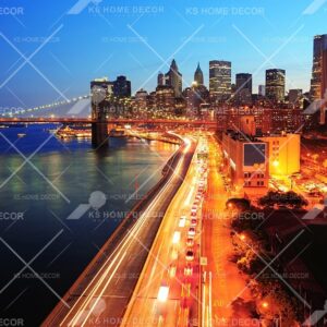 Sunset Scene London City Skyline Mural B12574277