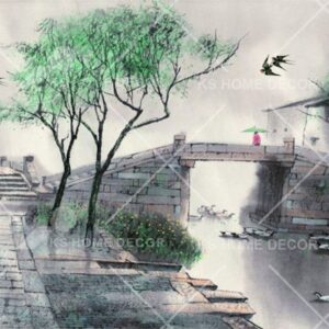 Chinese Water Painting Art Oriental Mural 12899217