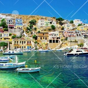 Greek Paradise Scene Nature Architectural Mural B12908344