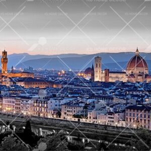 Sunset Scene Florence City Skyline Mural B13051438