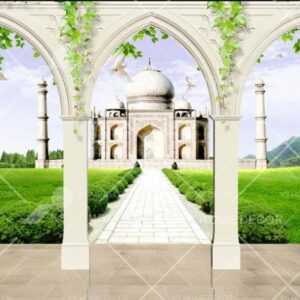 Taj Mahal Islamic Mosque Art Mural 13158636