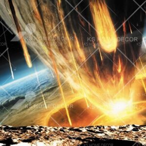 Planet Blown Up Space Galaxy Universe Mural 13232919