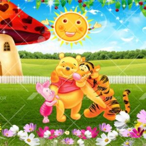 Winnie The Pooh and Friends Character Mural B13587461