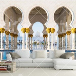 Abu Dhabi's Grand Mosque Islamic Mural 13679790