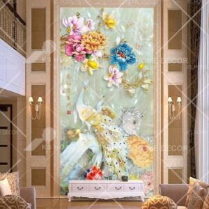 3D Chinese Jade Art Oriental Mural 13699410