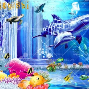 Ocean Fishes Character Mural B13765514