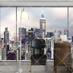 Komar City Skyline Mural B13794679