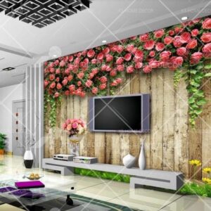 Rose Wallpaper On Wall- 13851016