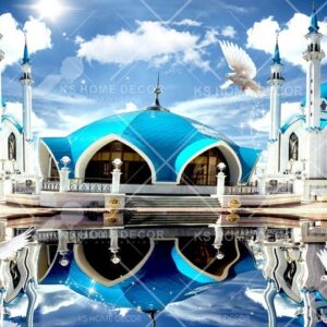 Qolsharif Mosque Scene Nature Architectural Mural B13990290