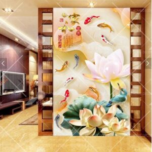 3D Chinese Water Painting Art Oriental Mural 14473618