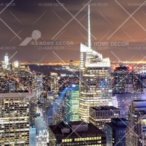 Night View New York City Skyline Mural B14681190