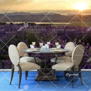 Sunset Lavender Field Scene Nature Mural 14867593
