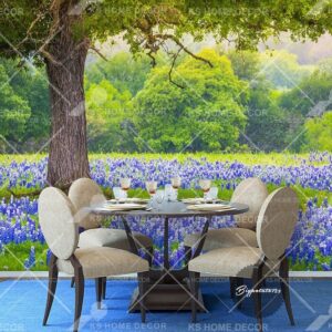 Bluebonnet Field Scene Nature Floral Mural 14882589