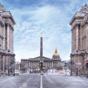 Paris City Skyline Perspective View Mural B14908069
