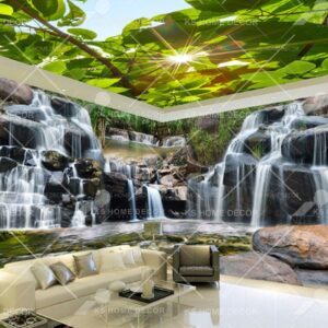 3D Theme Waterfall Scene Nature Mural 15112449