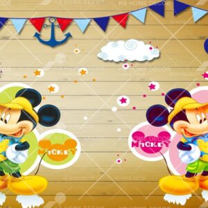 Mickey Mouse and Minnie Mouse Character Mural B15224067