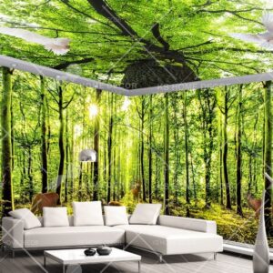 3D Theme woodland Scene Nature Mural 15239437