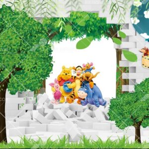 Winnie The Pooh and Friends Character Mural B15264081