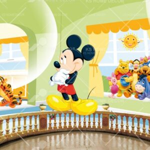 Mickey Mouse and Pooh and Friends Character Mural B15268256