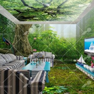 3D Theme Jungle Scene Nature Mural 15320387