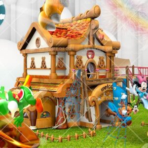 3D Mickey Mouse House Character Mural B15354358