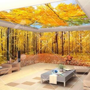 3D Theme Autumn Jungle Scene Nature Mural 15492658