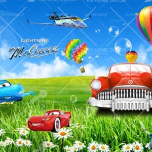 The Cars on Field Character Mural B15503752