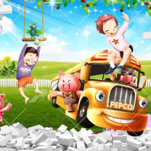 Cartoon Character Mural B15507900