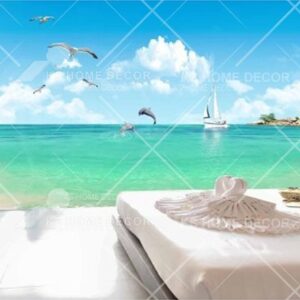 3D Theme Seaside Beach Nature Mural 15548923