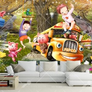 Cartoon Character Mural B15571772