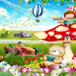 The Cars Cartoon Character Mural B15584092