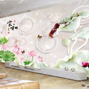 3D Chinese Jade Art Oriental Mural 15782806