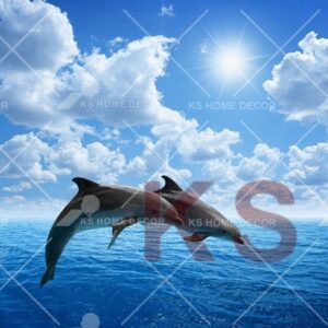 Dolphins Sea Ocean Animal & Wildlifes Mural 21575590_xl