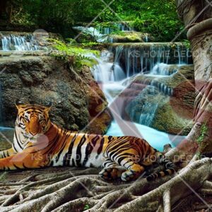 Tiger Waterfall Animal & Wildlifes Mural 32004855