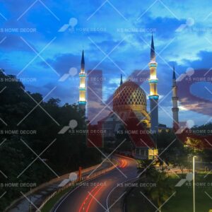 Night View Mosque Islamic Mural 34868788