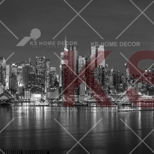 Black & White New York City Building & Landmarks Mural 39717508