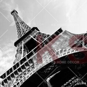 Black & White Paris Tower Building & Landmarks Mural 45644627