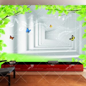 3D Leaves Butterflies Mural 5732ea3284c26_1024