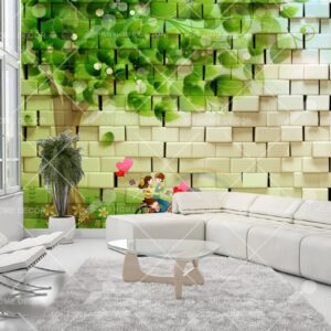 3D Wall Bricks Cartoon Painting Mural 5756e93e10f35_1024