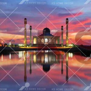 Sunset Mosque Islamic Mural 7162092