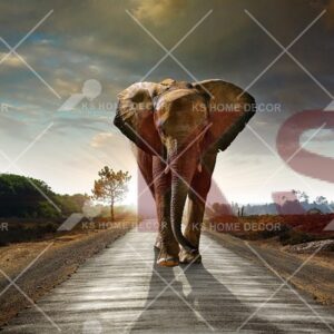 Elephants Countryside Walkway Animal & Wildlifes Mural 7784892_xl