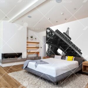 Black & White Paris Tower View Mural 9051727
